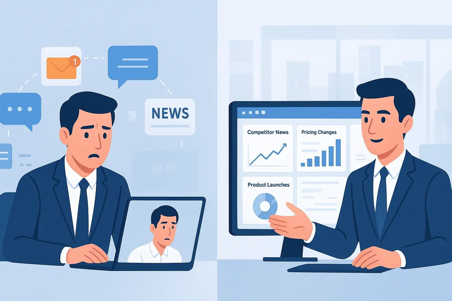 Sales team competitive intelligence and real-time market updates for better deal outcomes